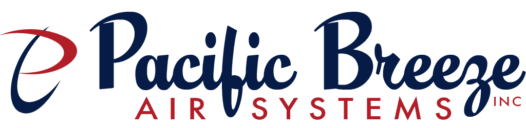 Logo for Pacific Breeze Air Systems in Turlock, CA.